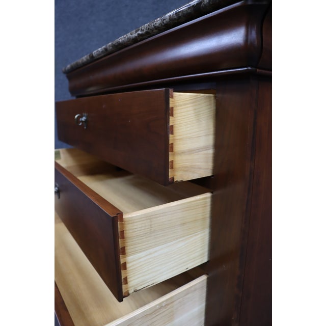 Wood Durham Furniture Cherry Louis Philippe Style Nightstand For Sale - Image 7 of 13