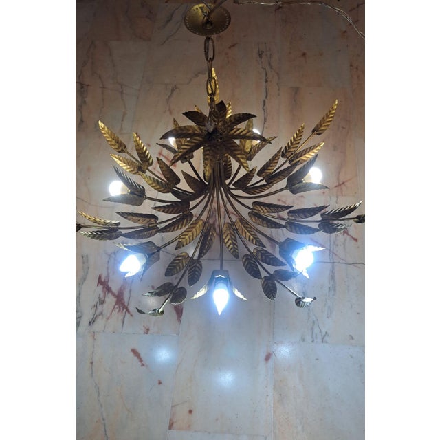 Ceiling Lamp in Wrought Iron from Ferro Art, Spain, 1950 For Sale - Image 9 of 11