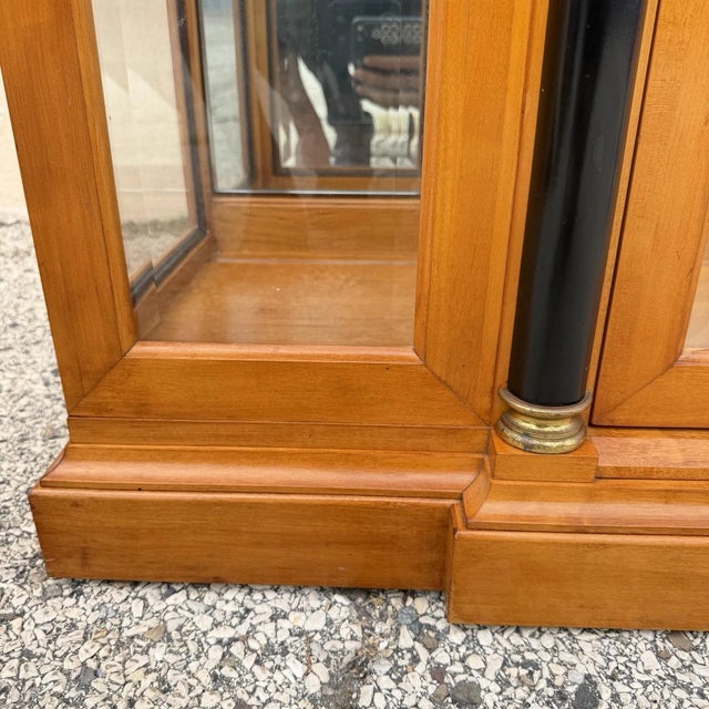 Thomasville Grand Classics Neoclassical Cherry Biedermeier Curio China Cabinet A For Sale - Image 10 of 18