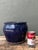 Vintage Blue Glazed Ceramic Planter For Sale - Image 11 of 12