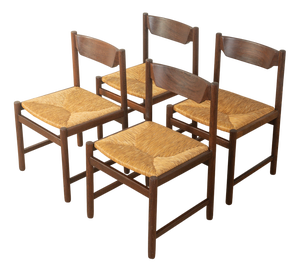 Vintage Dining Room Chairs, 1970s, Set of 4