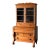 Pine Fall-Front Secretary Desk With Glass-Front Bookcase, Circa 1840s For Sale