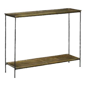 Currey & Company Boyles Brass Console Table