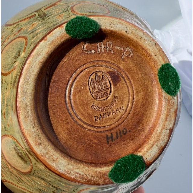 Mid-Century Ceramic Vase by Christian Poulsen for Bing and Grondahl For Sale - Image 11 of 12