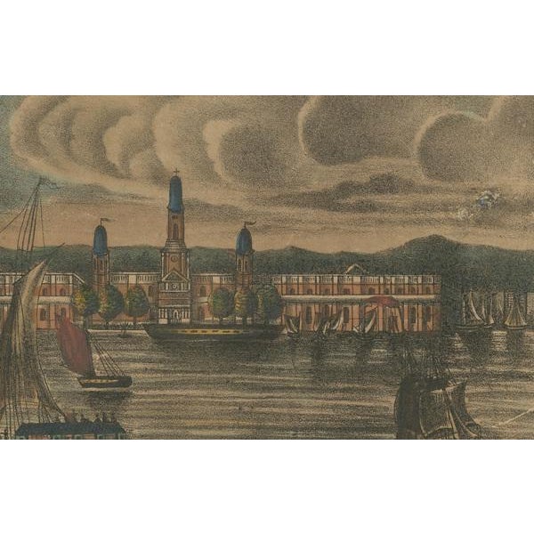 New Orleans, 1830s, Lithograph on Paper For Sale - Image 3 of 10