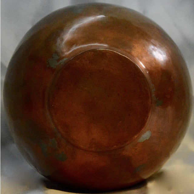 1940s Harrison Hand-Wrought Copper Finish Vessel, 1948 For Sale - Image 5 of 7