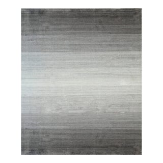 10x14 Traditional Fiona Ava Brown Open Field Handmade Wool Carpet Rug For Sale