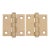 Pair of Vintage 2 X 2 In. Steel Cabinet Door Hinges For Sale
