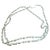 Bead & Ball Station Chain Necklace in Platinum, 17 Inch, 9.3 Gm For Sale - Image 4 of 8