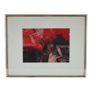 "Echoes of the Motherland" - African Shapes Lithograph Signed by Peter Nel