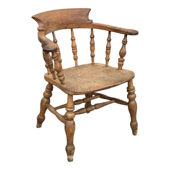 Victorian Light Oak Armchair For Sale