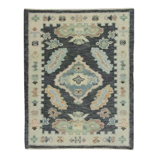 Oriental Hand Knotted Rug Turkish Oushak 2'4' x 2'11" For Sale