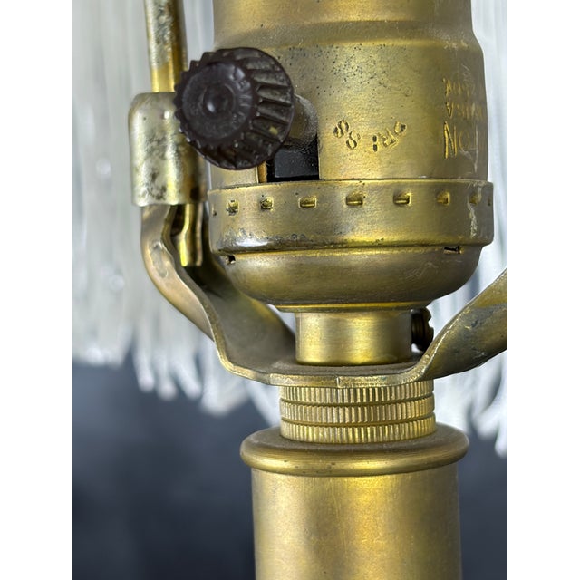 White Vintage Italian Capodimonte Porcelain Table Lamp With Custom Fringe Shade - Mythological Bas Relief For Sale - Image 8 of 13