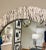 Modern Black and 0ff-White Burl Wood Full Length Mirror For Sale - Image 4 of 4