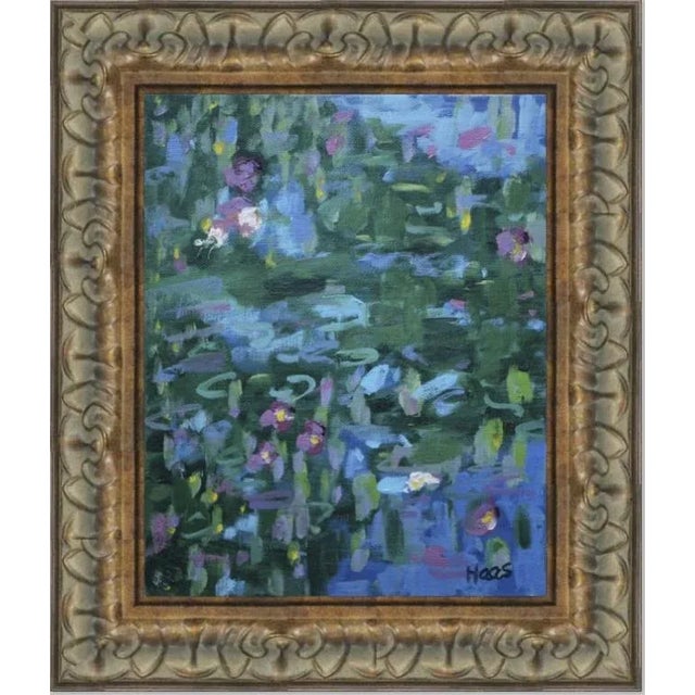 "Three White Lilies" Contemporary Impressionist Style Oil Painting For Sale - Image 4 of 10