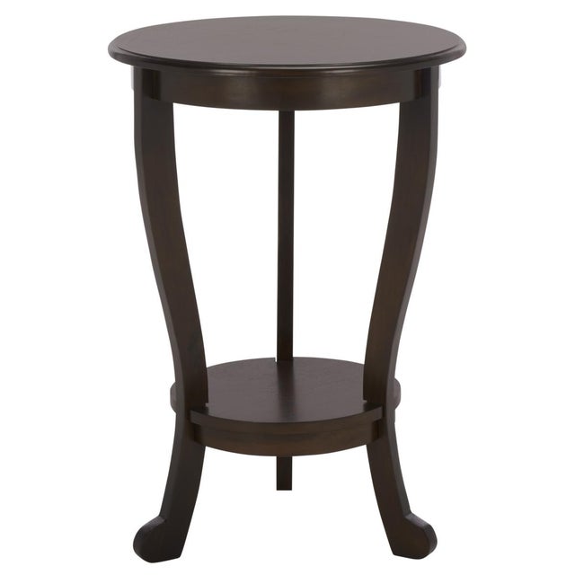 Mary Pedestal Table in Dark Chocolate For Sale In Philadelphia - Image 6 of 8