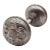 Pair of 1900s Steel Art Nouveau Passage Door Knobs For Sale