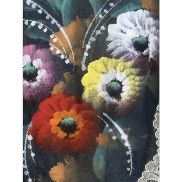 1960s Vintage Fan in Shadowbox Frame For Sale - Image 5 of 9