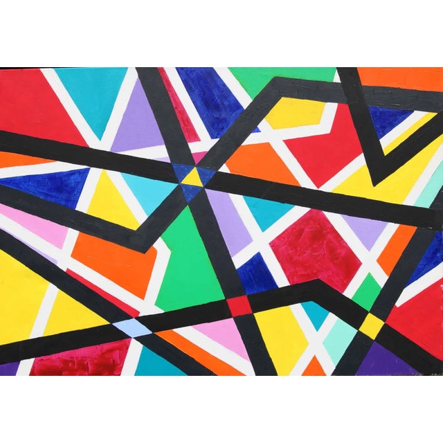 Abstract Composition, 1982, Acrylic on Canvas For Sale - Image 6 of 7