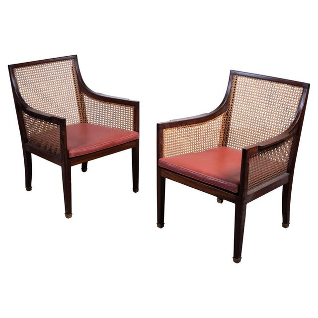 Armchairs attributed to Fritz Henningsen, Denmark, 1940s, Set of 2 For Sale - Image 9 of 9
