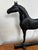Black equestrian cast iron horse doorstop, made by Virginia Metalcrafters after 1933. Perfect detail for the hunt and...