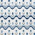 Farmhouse Sample - Schumacher Tulip Flamestitch Embroidery Fabric in Blue For Sale - Image 3 of 3