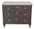 Mid 20th Century Swedish Gustavian-Inspired Three-Drawer Chest with Painted Top For Sale