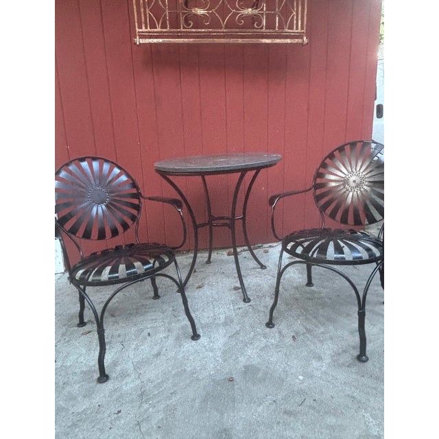 Mid 20th Century Mid 20th Century Francois Carre Garden Dining Chairs - A Pair For Sale - Image 5 of 12