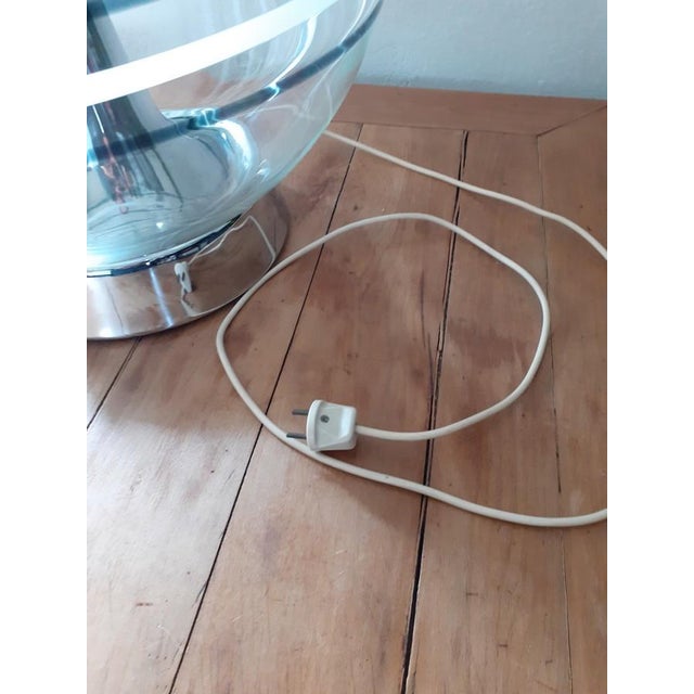 Clear Glass Murano Lamp, in Flawless conditions. Designed 1960 to 1969 This piece is attributed to the mentioned...