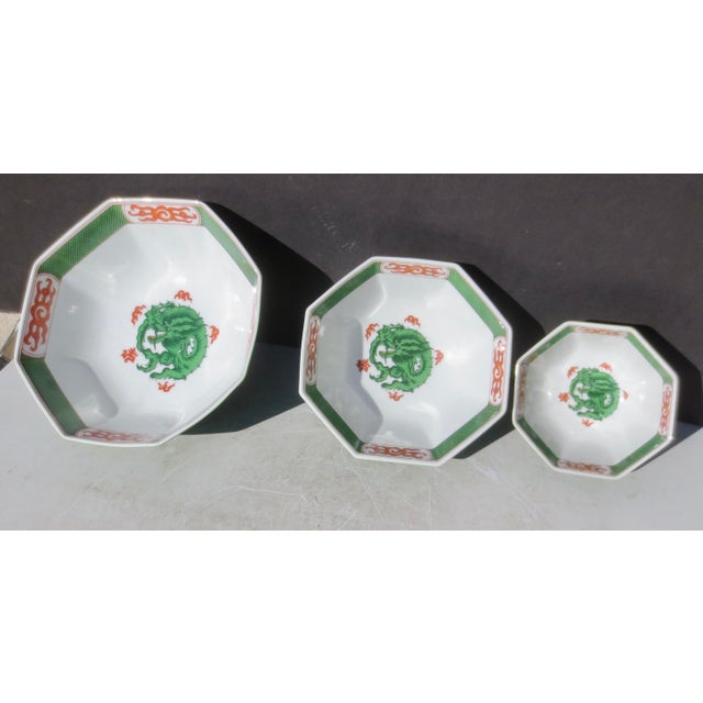 Fitz and Floyd Serving Bowls Dragon Crest -Group of 3 | Chairish