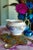 THE POTTERS CO-OPERATIVE CREAMER - "BIRD OF PARADISE" PATTERN Era: 1950s Origin: East Liverpool, Ohio, USA OVERVIEW: A...