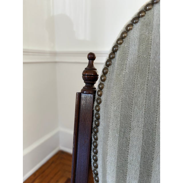 Vintage 1930’s Mohair Set of 6 Dining Chairs For Sale In Jacksonville, FL - Image 6 of 12
