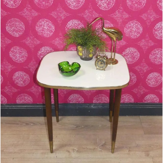 Brown Vintage Side Table from Ilse Möbel, 1960s For Sale - Image 8 of 11