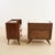 Brown Wooden Bedside Tables with Glass Top, 1950s, Set of 2 For Sale - Image 8 of 9