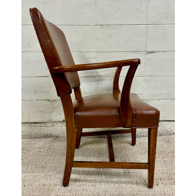 Vintage Jasper Chair Co Art Deco Style Vinyl and Walnut