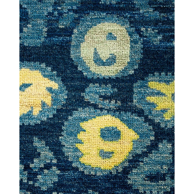 Traditional Modern Hand-Knotted Area Rug - Light Blue, 9' 5" x 11' 10" For Sale - Image 3 of 8