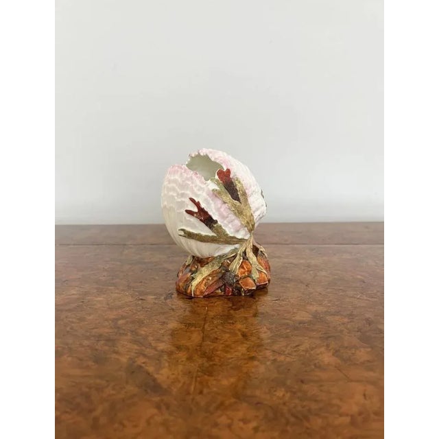 Antique Victorian Porcelain Clam Vase, 1860 For Sale - Image 6 of 6