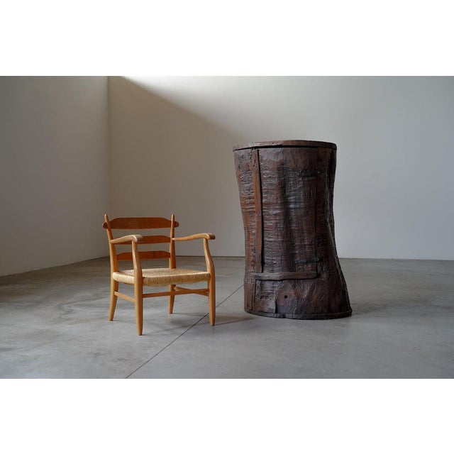Primitive Tree Trunk Cabinet, France, 1900s For Sale - Image 4 of 18