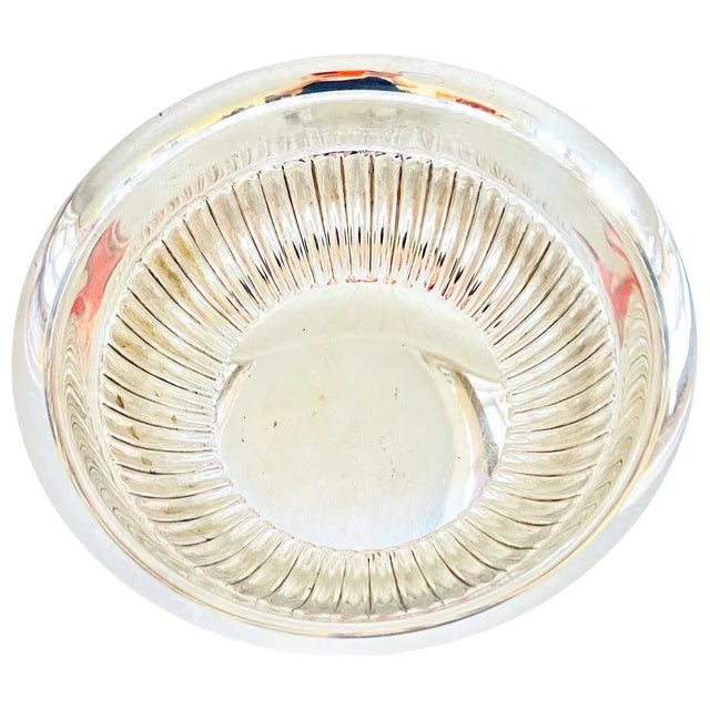 Hollywood Regency Towle Silversmiths Fine Vintage 1950s Large Silver Footed Bar Tub / Champagne / Wine Cooler For Sale - Image 3 of 9
