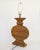 Brown French Oak Monumental Architectural Table Lamp in Taste of Moreux For Sale - Image 8 of 13