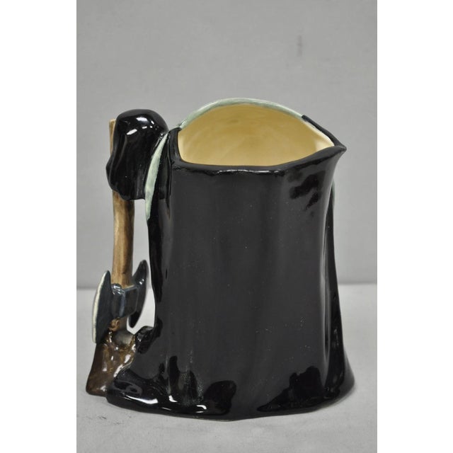 Green Vintage 1975 Royal Doulton Ann Boleyn D6644 Porcelain Toby Character Jug Mug For Sale - Image 8 of 12