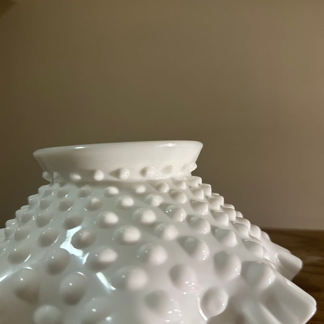 Fenton Art Glass Company Milk Taper Candle Holder For Sale - Image 4 of 5