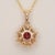 Metal 1.9Ct Madagascar Ruby Pendant With Natural Diamond Accent: Solid 14k Gold, 6.5mm For Sale - Image 7 of 7