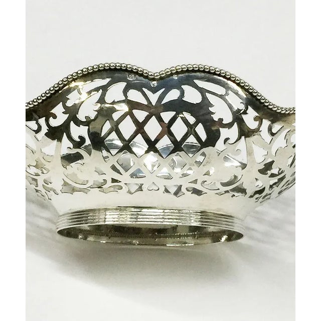 Small Dutch Silver Bonbon Basket by J. Krins, Schoonhoven, 1962 For Sale - Image 6 of 7