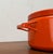Ivory Mid-Century Modern Orange Enamel Pot by Seppo Mallat for Finel, 1960s For Sale - Image 8 of 18