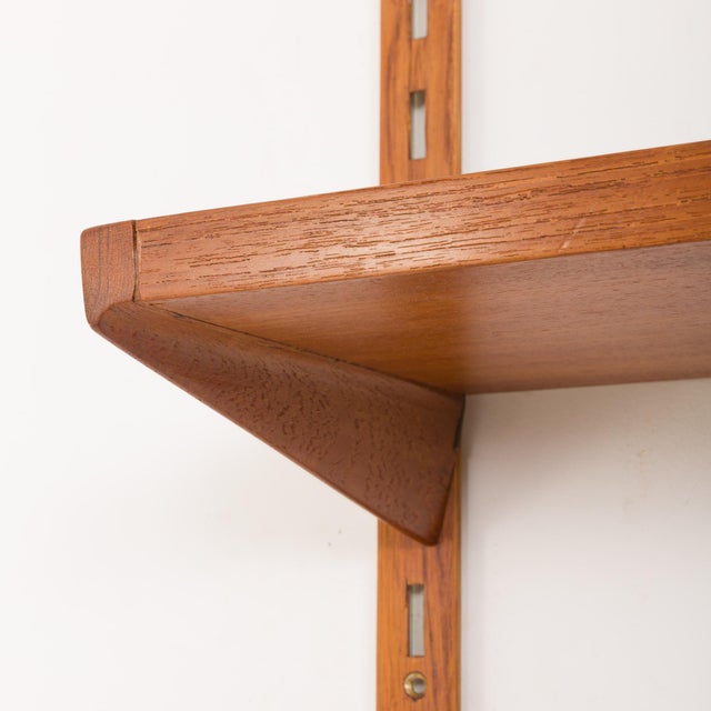 Brown Vintage Teak Wall Unit with Dresser by Kai Kristiansen for FM Mobler, 1960s For Sale - Image 8 of 14