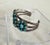 1930s Zuni Turquoise and Silver Bracelet Set For Sale In Los Angeles - Image 6 of 15