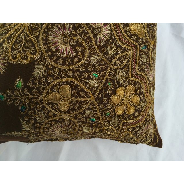 Victorian Gold Embroidered Pillows A Pair Chairish
