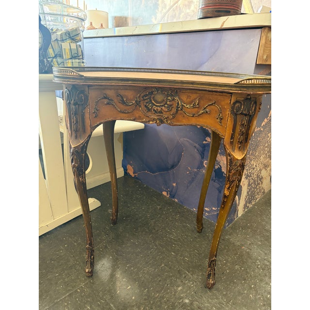 Brass 1930s Louis XV Style Table/Vanity For Sale - Image 8 of 8