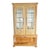 18th C. French Country Louis XVI Vitrine Biblioteque For Sale